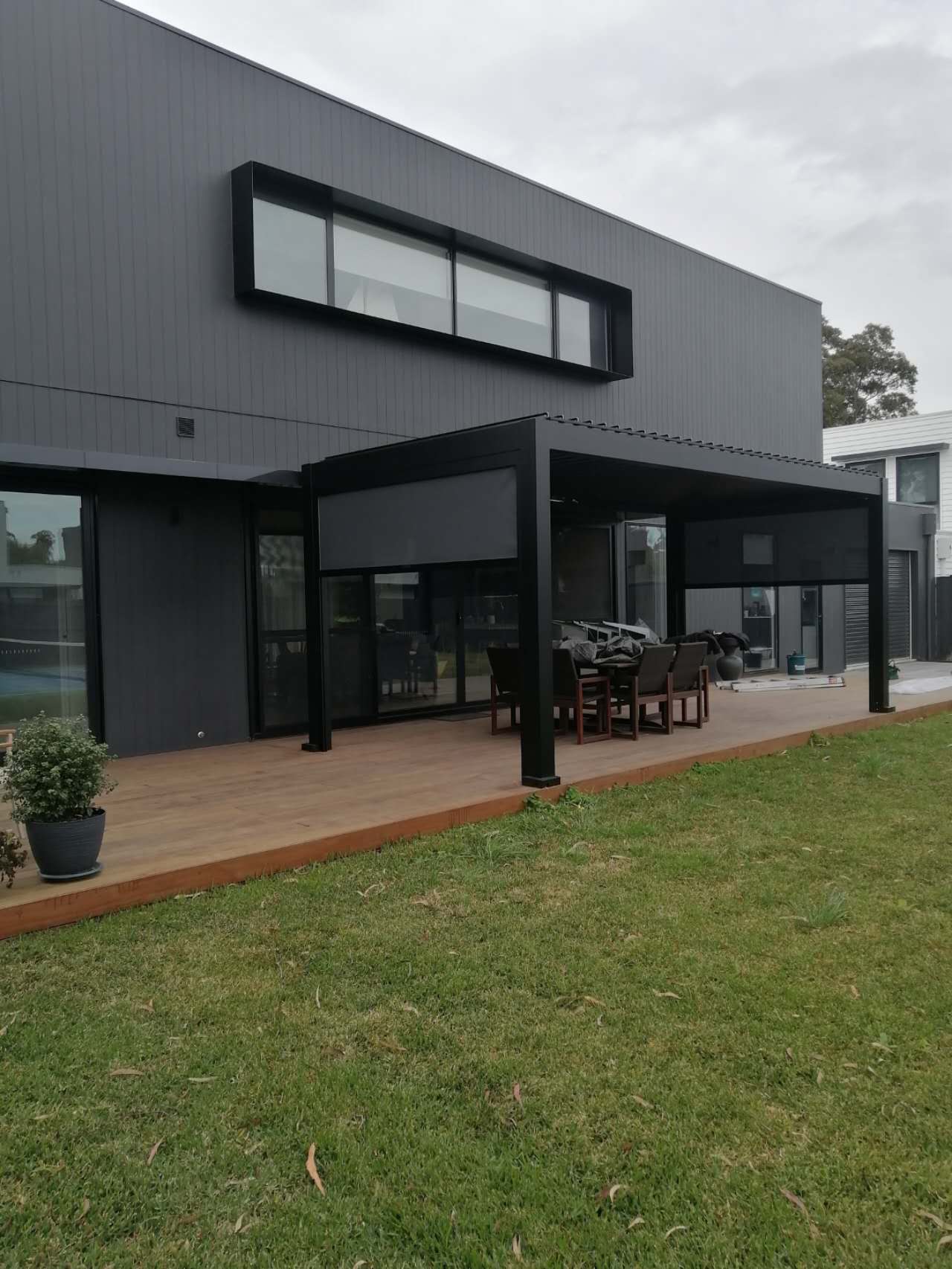 pergola with zip screen
