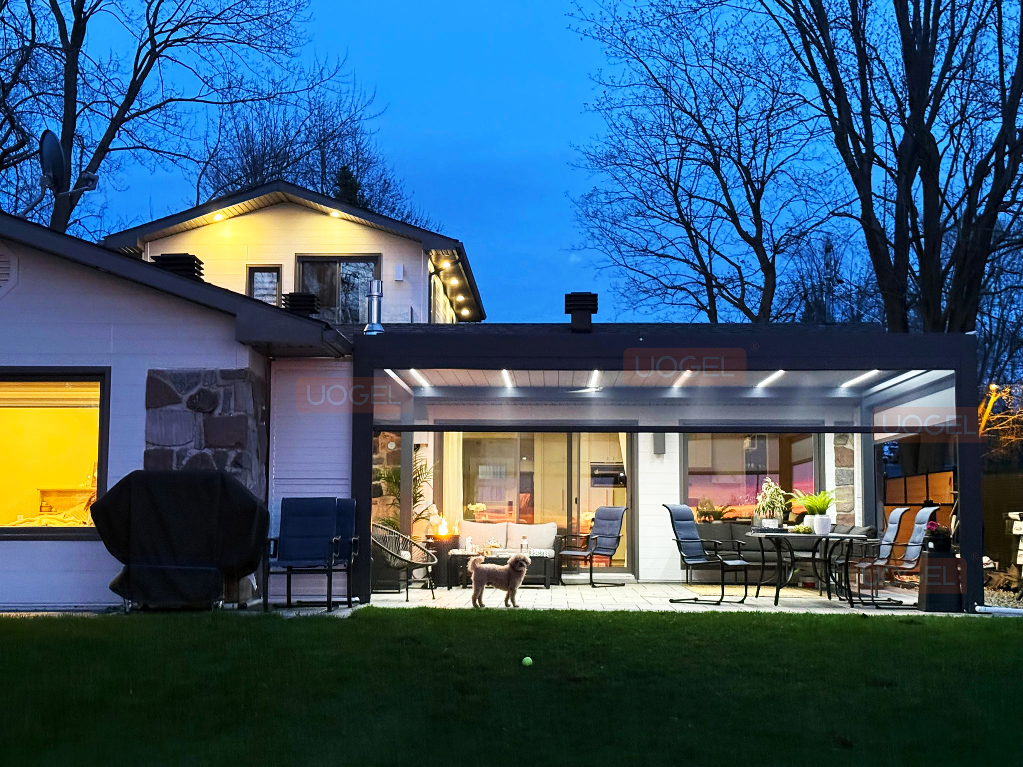 louvered pergola