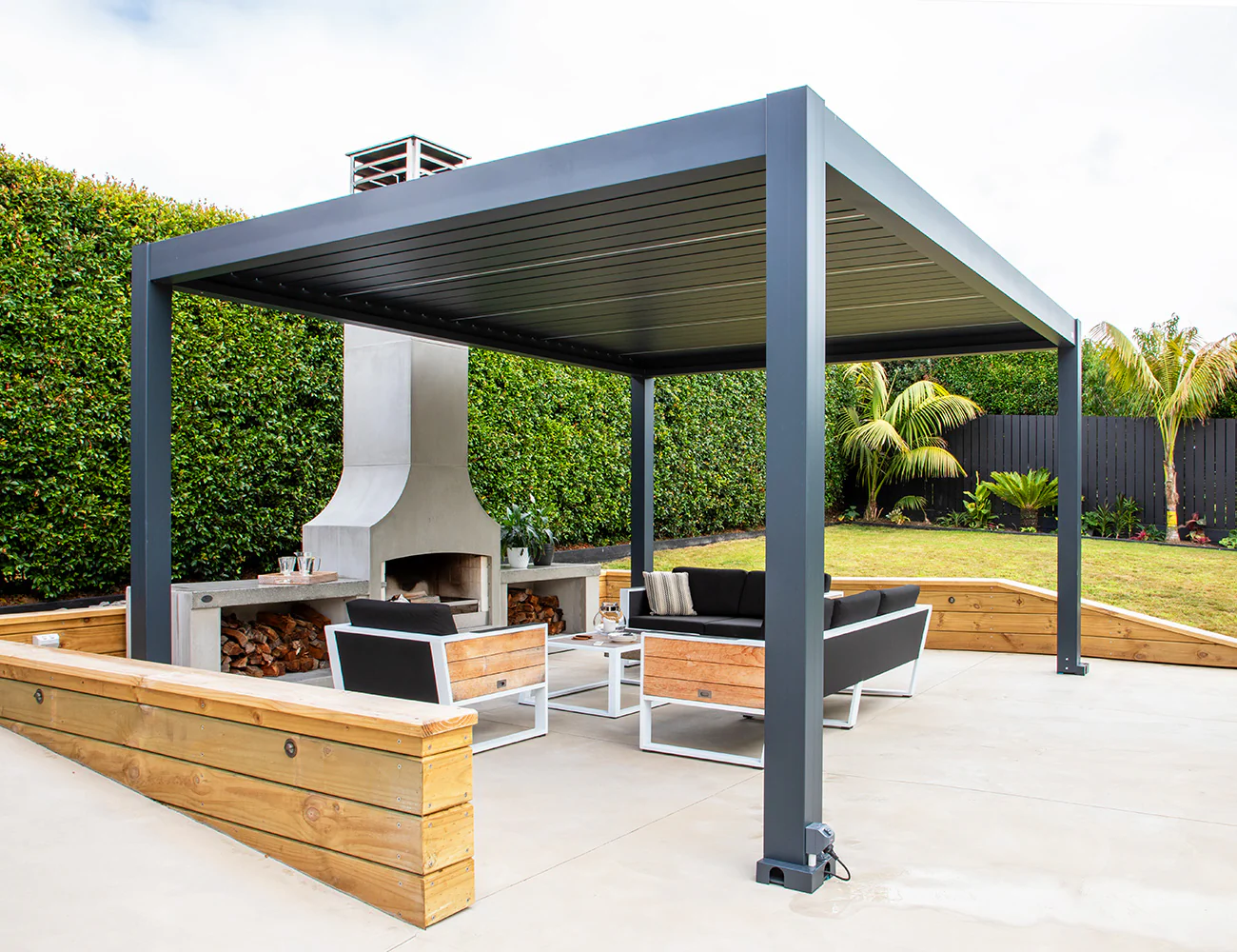 louvered pergola